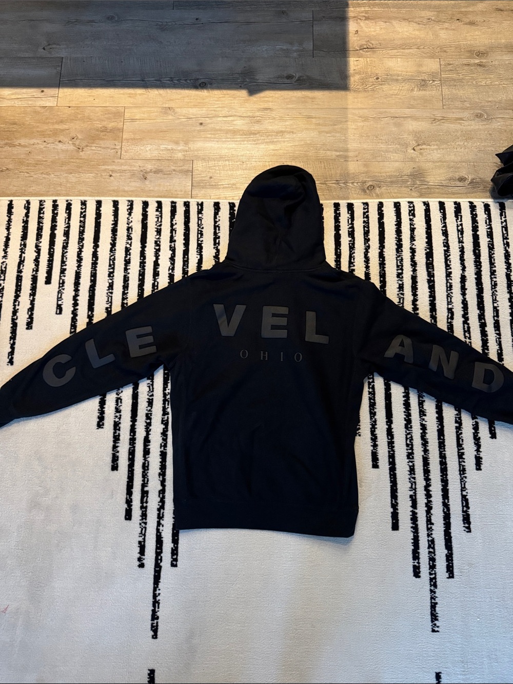 Cleveland Ohio Black Hooded Sweatshirt